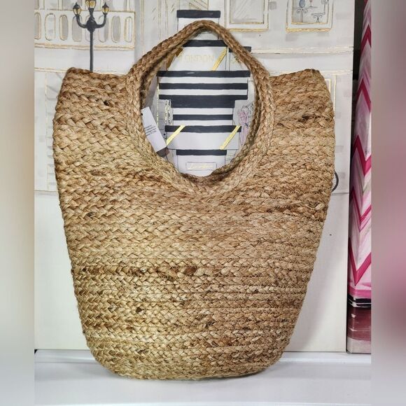 NWT Jute Sequinned Pineapple Medium Tote Crossbody Bag - Picture 2 of 11